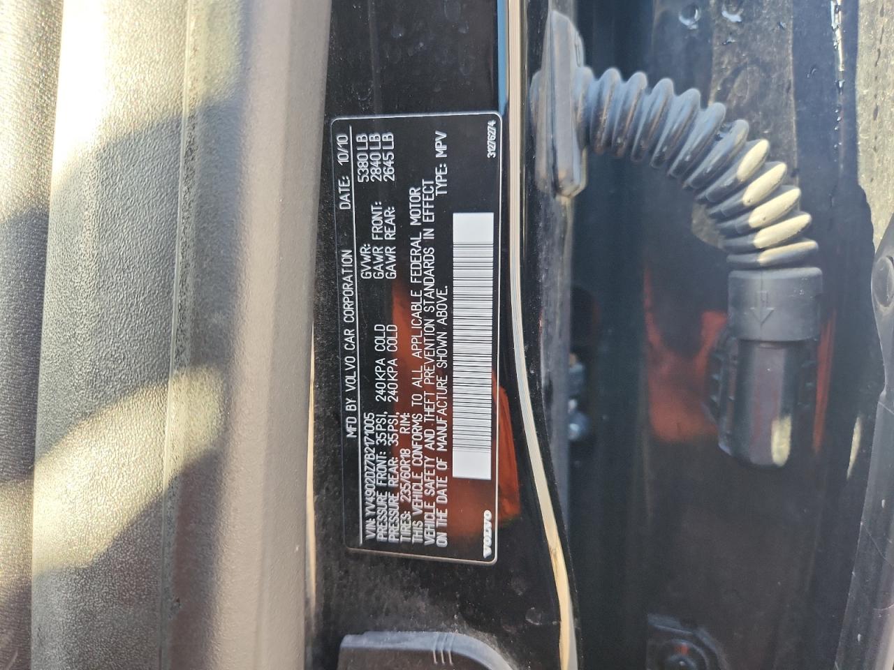 2011 Volvo Xc60 T6 VIN: YV4902DZ7B2171005 Lot: 91737785