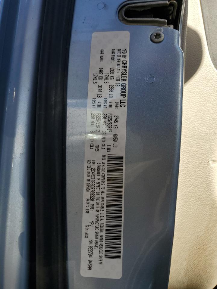 2013 Chrysler Town & Country Touring VIN: 2C4RC1BG8DR709320 Lot: 89470635