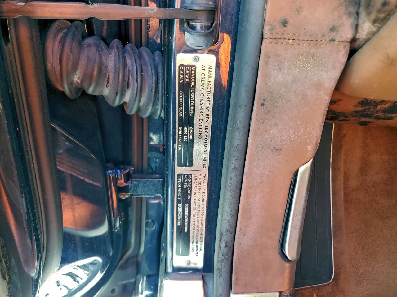 2008 Bentley Continental Gtc VIN: SCBDR33W28C055846 Lot: 93886775