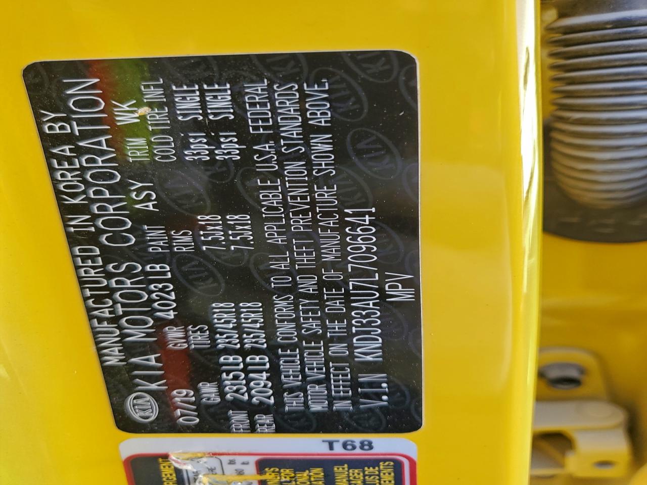 2020 Kia Soul Ex VIN: KNDJ33AU7L7096641 Lot: 94543565