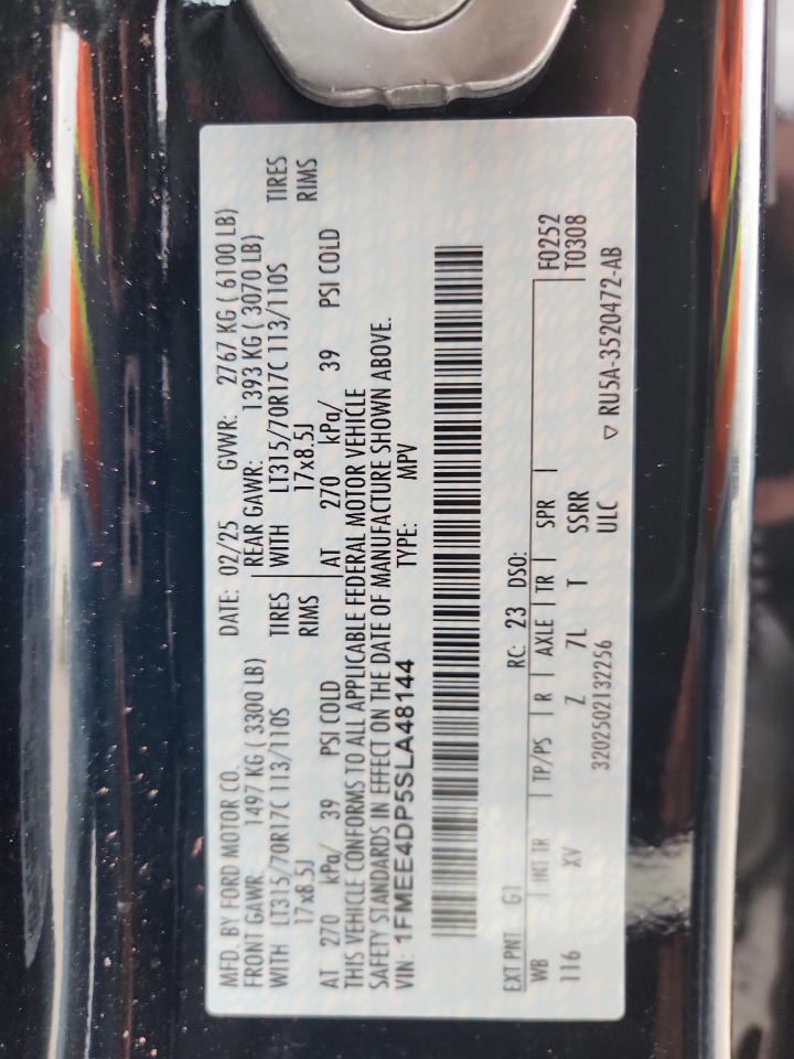 2025 Ford Bronco Heritage VIN: 1FMEE4DP5SLA48144 Lot: 93093015