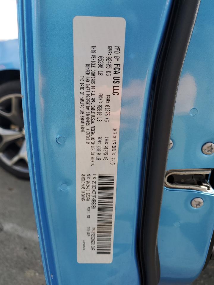 2015 Dodge Charger R/T VIN: 2C3CDXCT1FH886399 Lot: 92871035