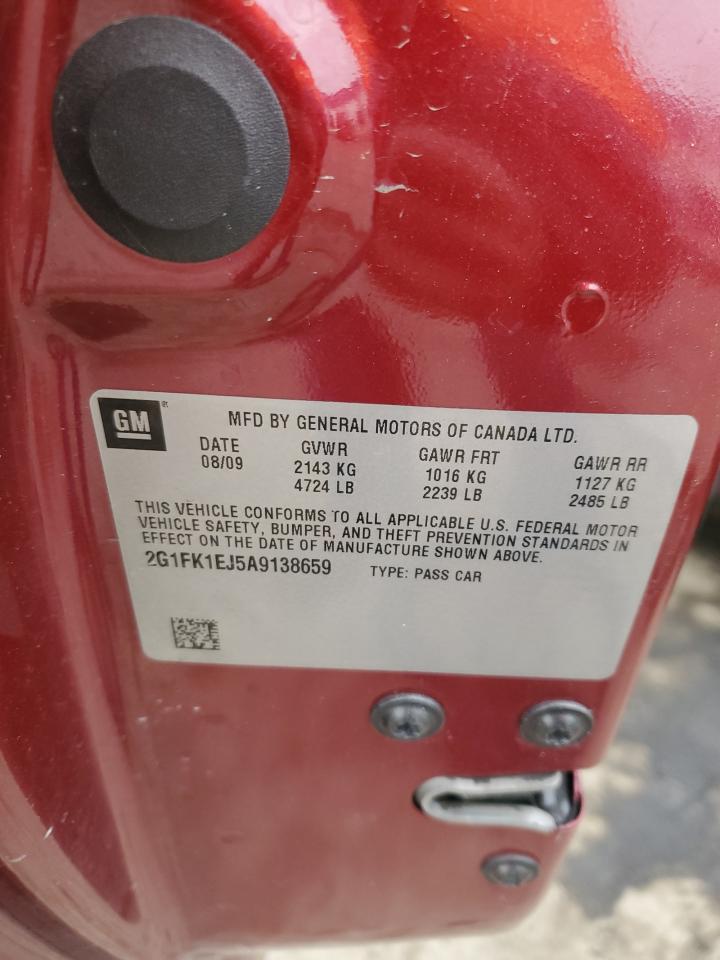 2010 Chevrolet Camaro Ss VIN: 2G1FK1EJ5A9138659 Lot: 85429035