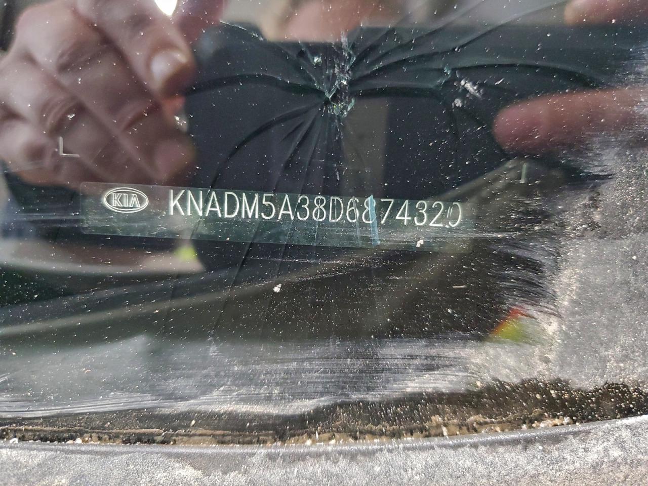 2013 Kia Rio Lx VIN: KNADM5A38D6874320 Lot: 93471715