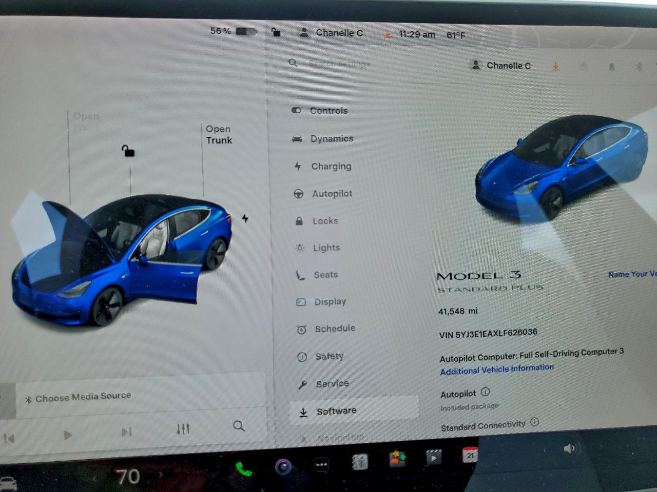 2020 Tesla Model 3 VIN: 5YJ3E1EAXLF626036 Lot: 93727205