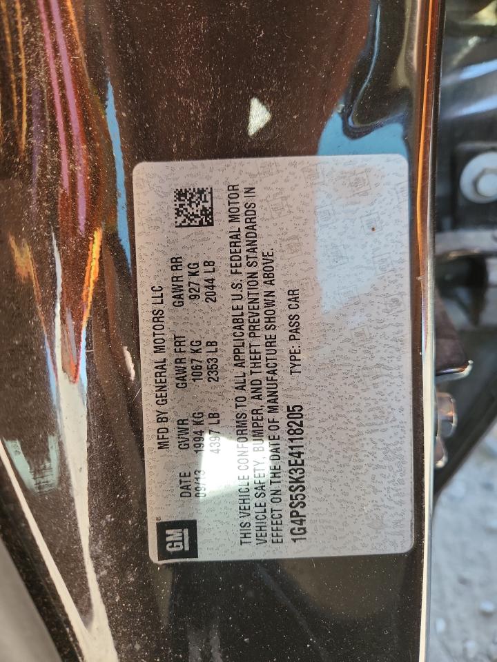 2014 Buick Verano VIN: 1G4PS5SK3E4118205 Lot: 91461645