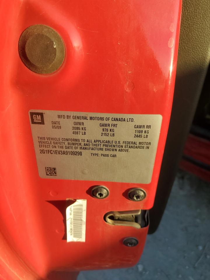 2010 Chevrolet Camaro Lt VIN: 2G1FC1EV3A9109290 Lot: 92432285