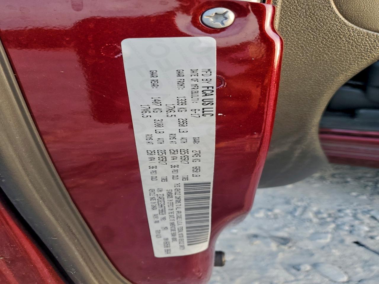 2017 Dodge Grand Caravan Gt VIN: 2C4RDGEG9HR798820 Lot: 94093585