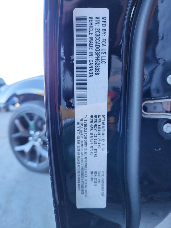 2023 Chrysler 300 Touring L VIN: 2C3CCADG3PH628338 Lot: 82765345