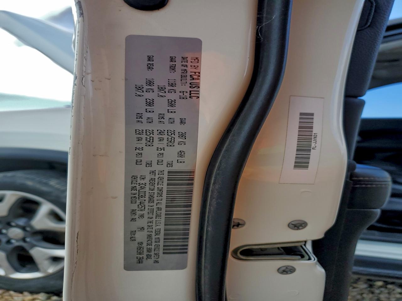 2018 Jeep Compass Limited VIN: 3C4NJDCB8JT442570 Lot: 94479535