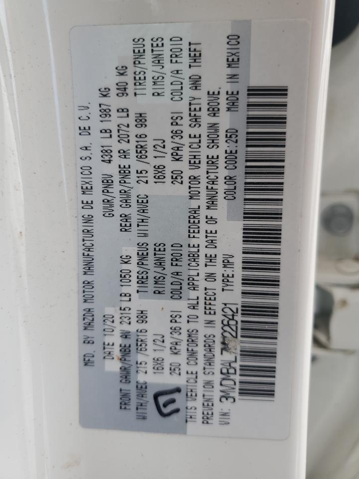 2021 Mazda Cx-30 VIN: 3MVDMBAL7MM226421 Lot: 91369205