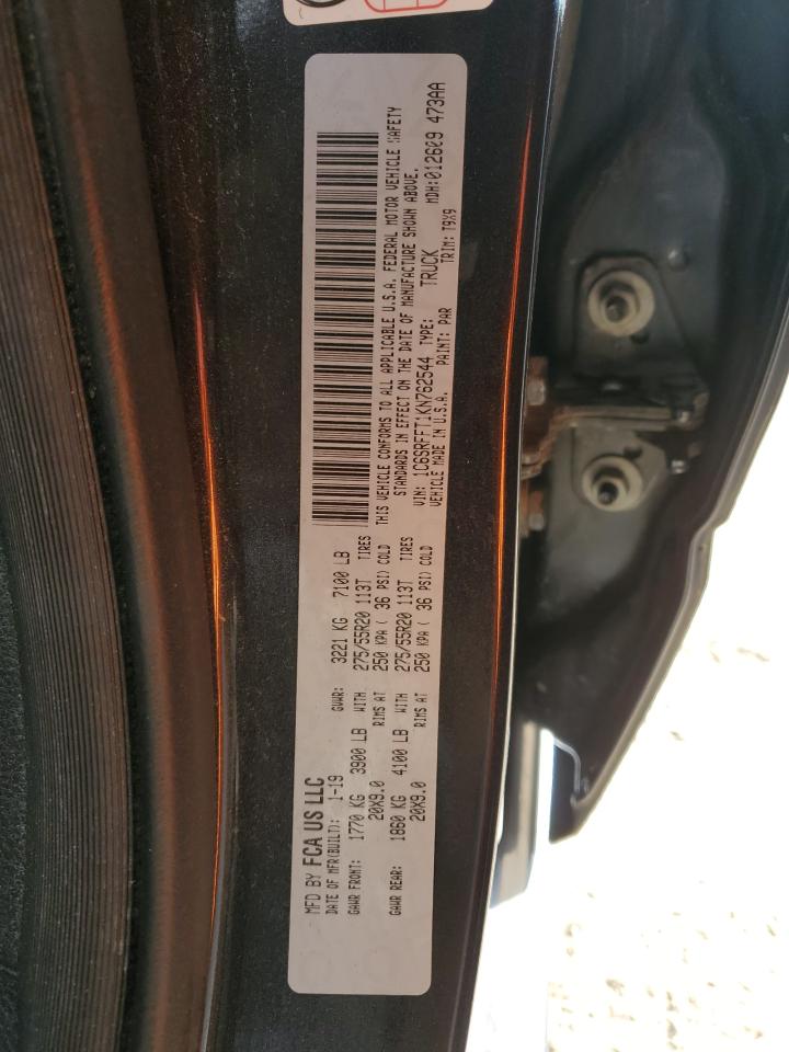 2019 Ram 1500 Big Horn/Lone Star VIN: 1C6SRFFT1KN762544 Lot: 93105515