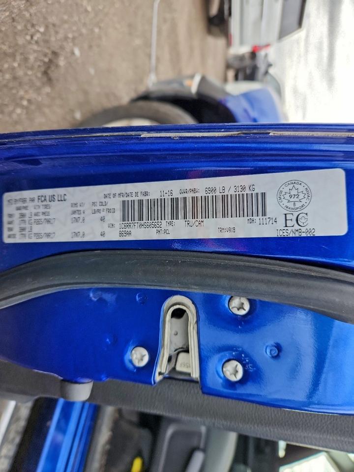 2017 Ram 1500 St VIN: 1C6RR7FT0HS605652 Lot: 93534955