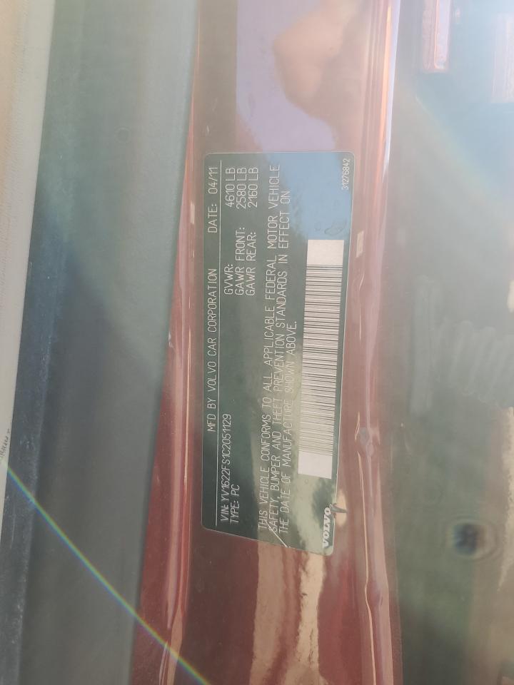 2012 Volvo S60 T5 VIN: YV1622FS1C2051129 Lot: 90673765