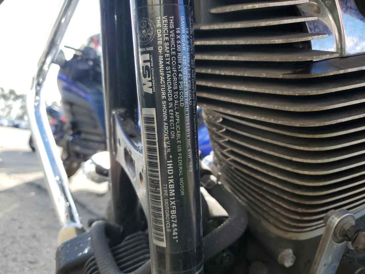 2015 Harley-Davidson Flhx Street Glide VIN: 1HD1KBM1XFB674441 Lot: 93326745