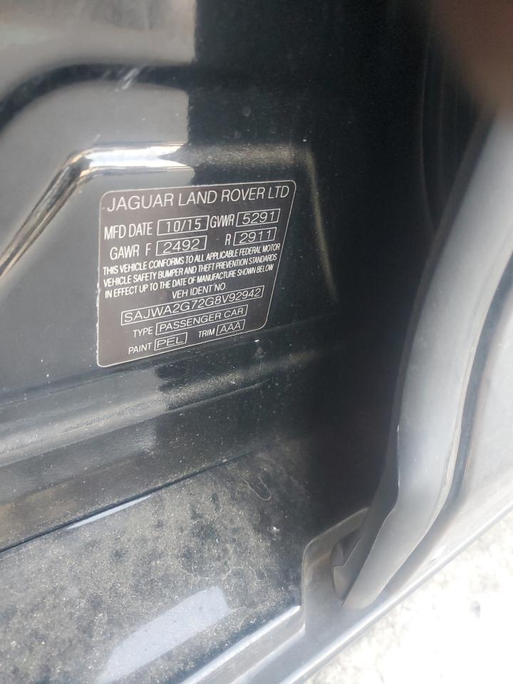 2016 Jaguar Xjl Portfolio VIN: SAJWA2G72G8V92942 Lot: 92667225