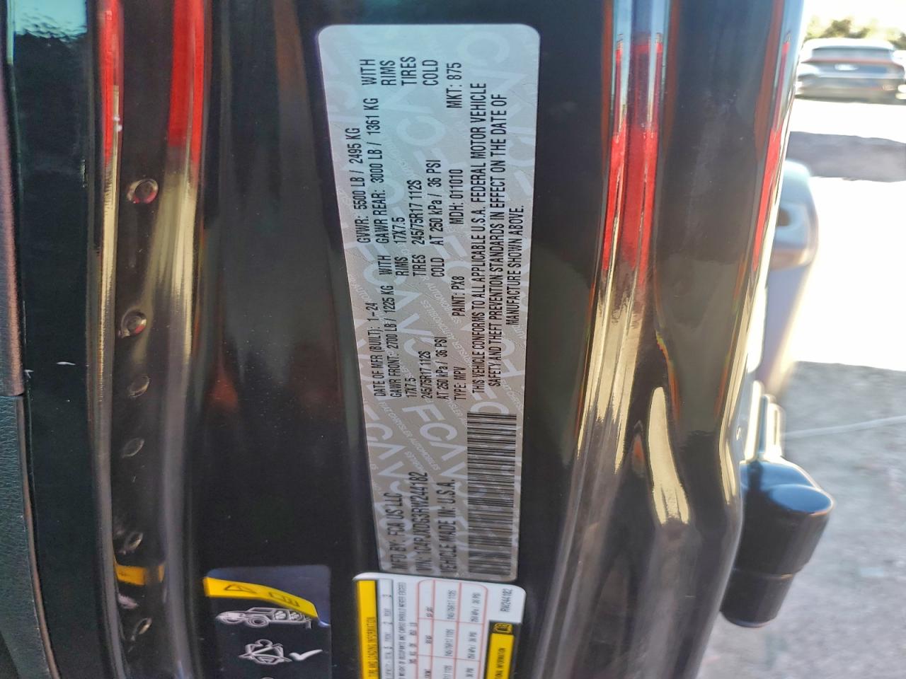 2024 Jeep Wrangler Sport VIN: 1C4PJXDG3RW244182 Lot: 94480605