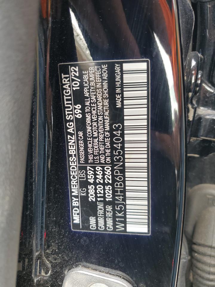 2023 Mercedes-Benz Cla 250 4Matic VIN: W1K5J4HB6PN354043 Lot: 92010495