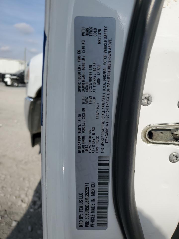 2021 Ram 2500 Big Horn VIN: 3C6UR5DL8MG522571 Lot: 93478725