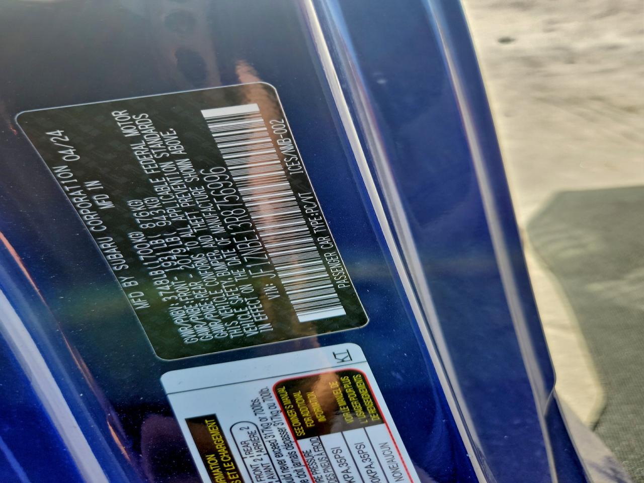 2024 Toyota Gr 86 Premium VIN: JF1ZNBE13R8756996 Lot: 94229495