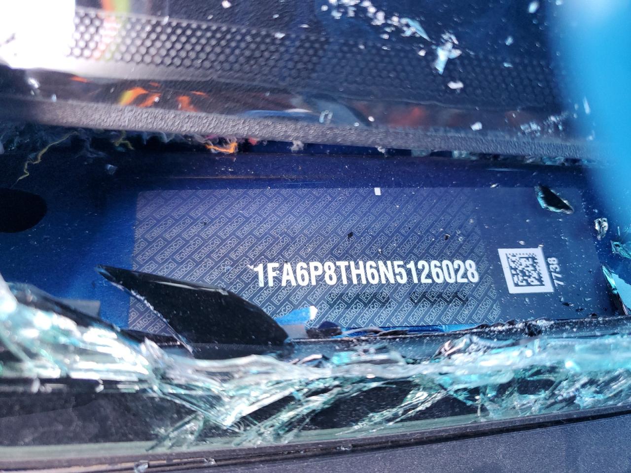 2022 Ford Mustang VIN: 1FA6P8TH6N5126028 Lot: 86487775