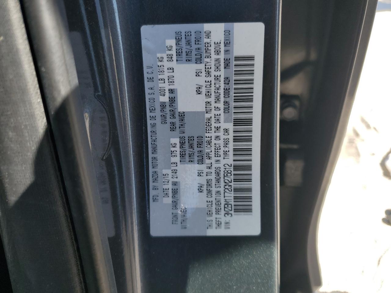 2016 Mazda 3 Sport VIN: 3MZBM1T72GM276812 Lot: 93607545