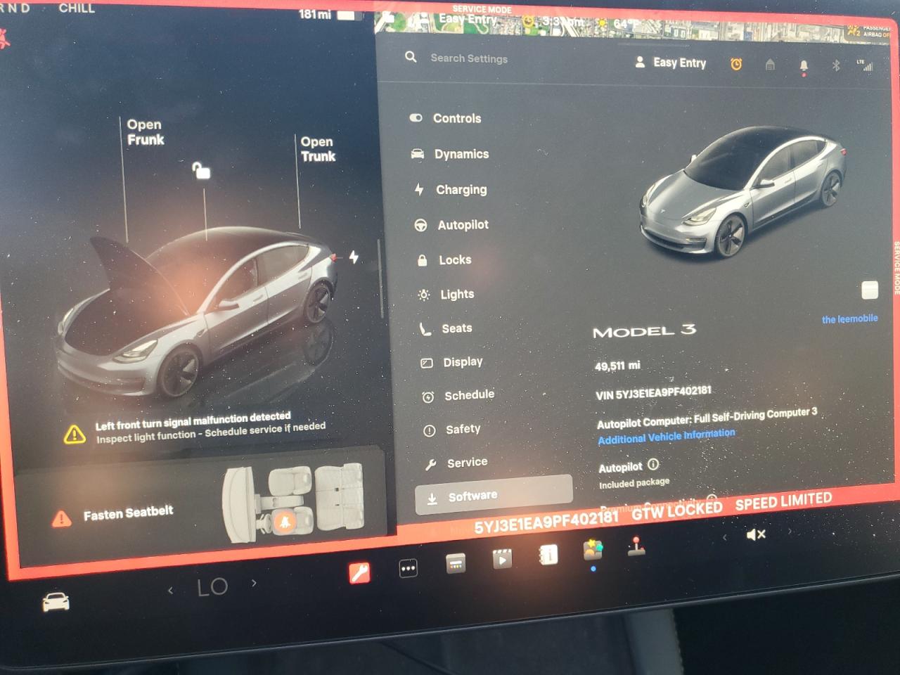 2023 Tesla Model 3 VIN: 5YJ3E1EA9PF402181 Lot: 93427295