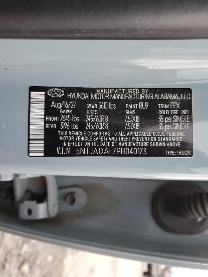 2023 Hyundai Santa Cruz Se VIN: 5NTJADAE7PH040173 Lot: 91643415