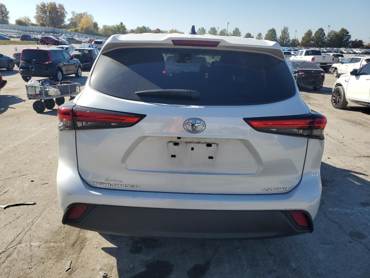 2022 Toyota Highlander L VIN: 5TDBZRBH1NS211086 Lot: 91393095