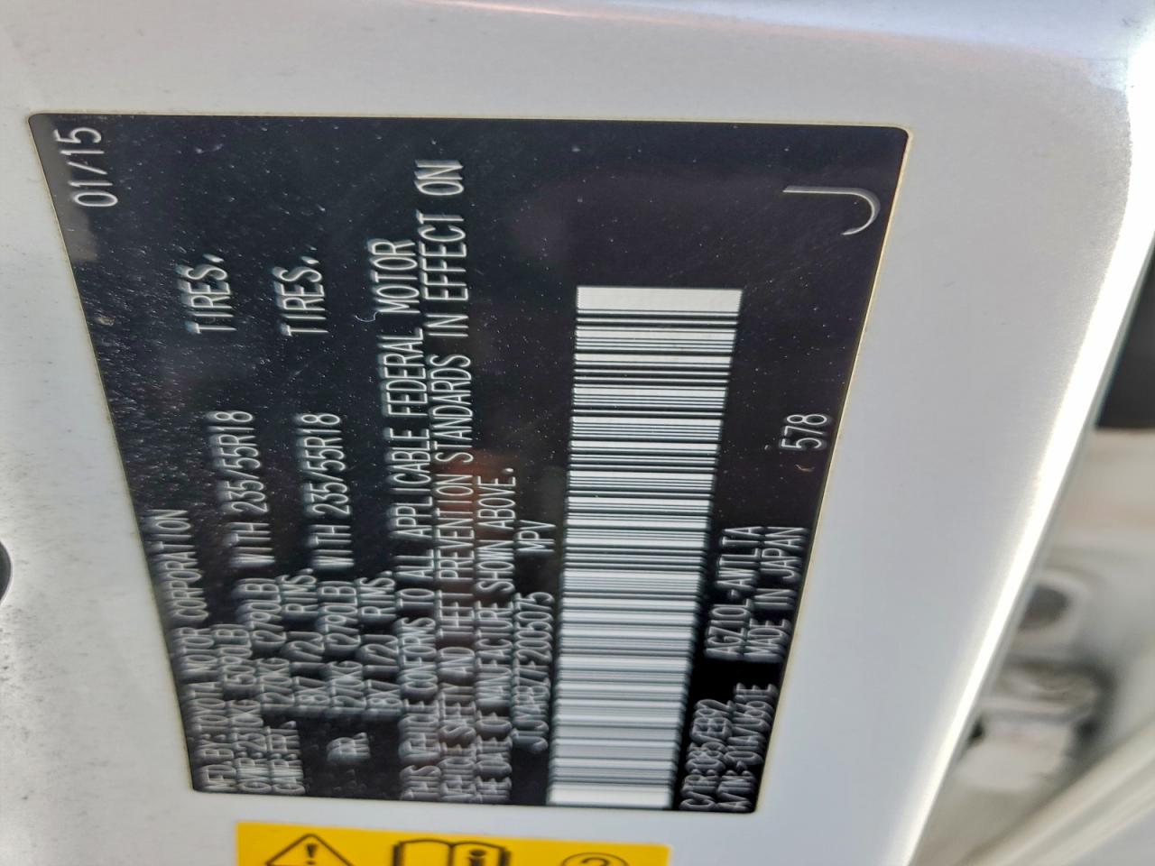 2015 Lexus Nx 200T VIN: JTJYARBZ7F2005075 Lot: 90841645