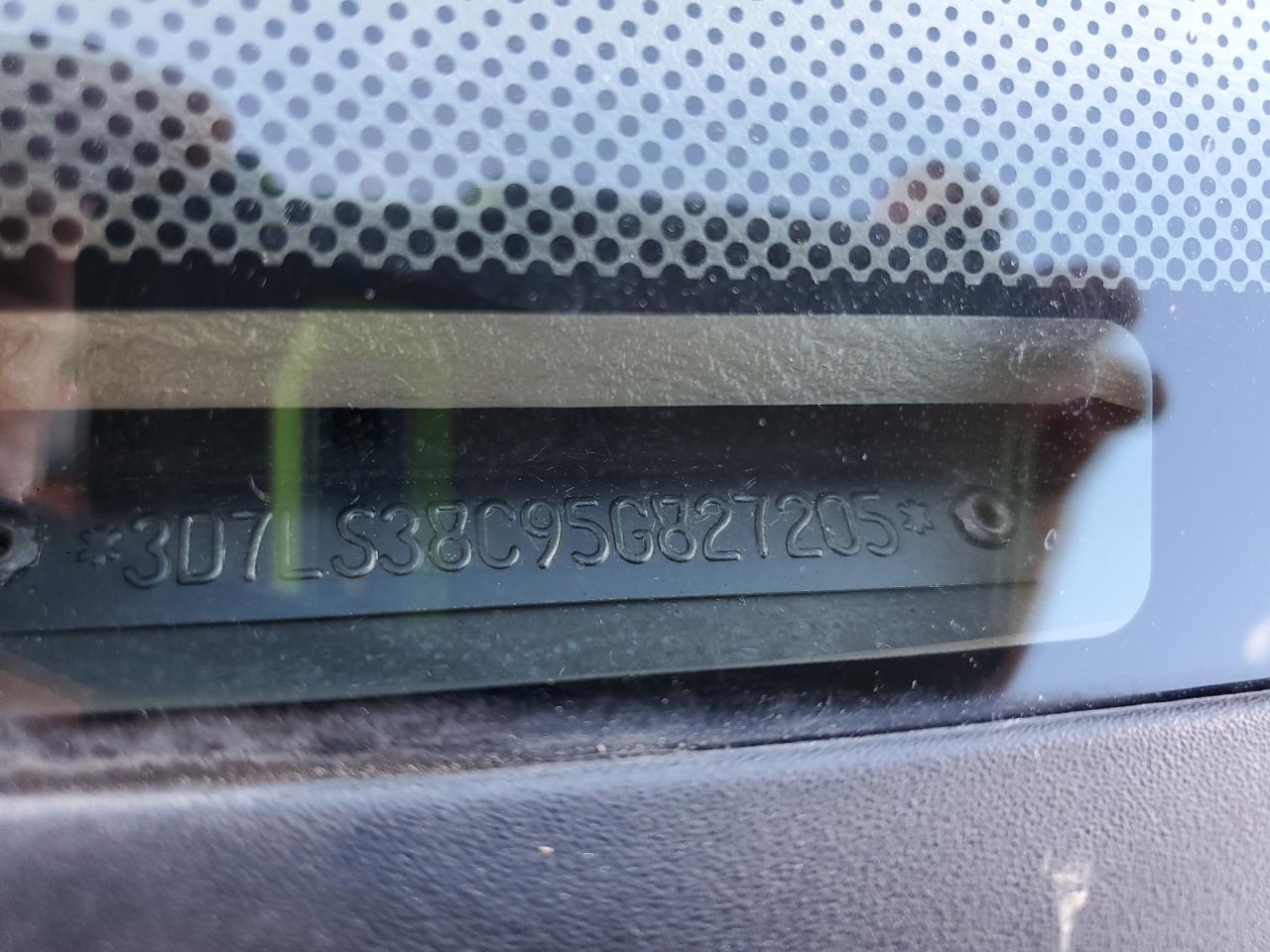 2005 Dodge Ram 3500 St VIN: 3D7LS38C95G827205 Lot: 93246595