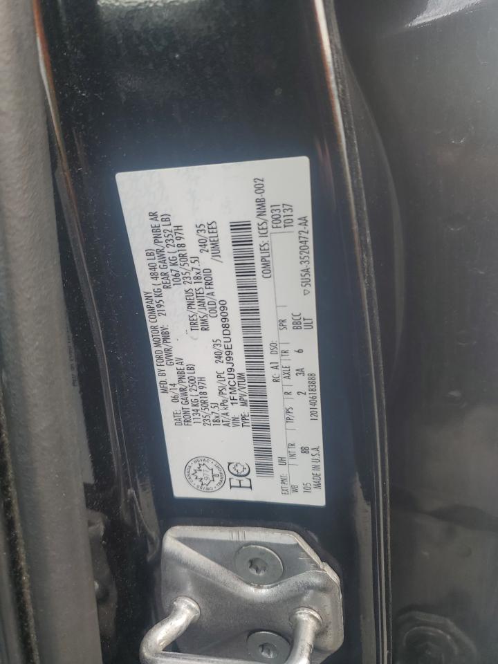 2014 Ford Escape Titanium VIN: 1FMCU9J99EUD89090 Lot: 92852255