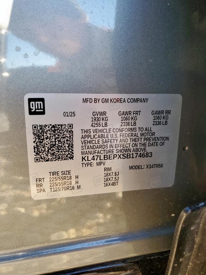 2025 Buick Envista Sport Touring VIN: KL47LBEPXSB174683 Lot: 90953135