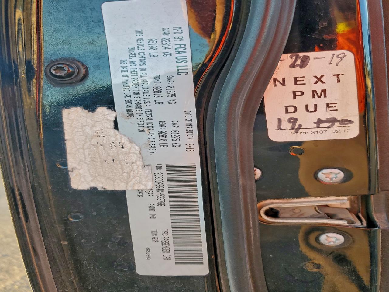 2019 Chrysler 300 S VIN: 2C3CCABG4KH533766 Lot: 94174405