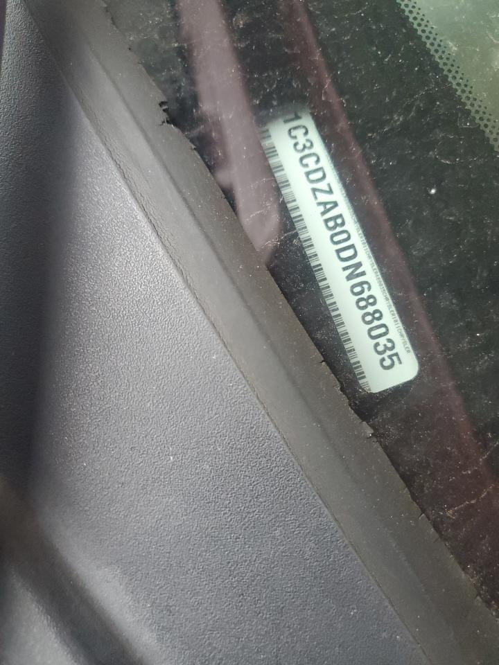 2013 Dodge Avenger Se VIN: 1C3CDZAB0DN688035 Lot: 91739805