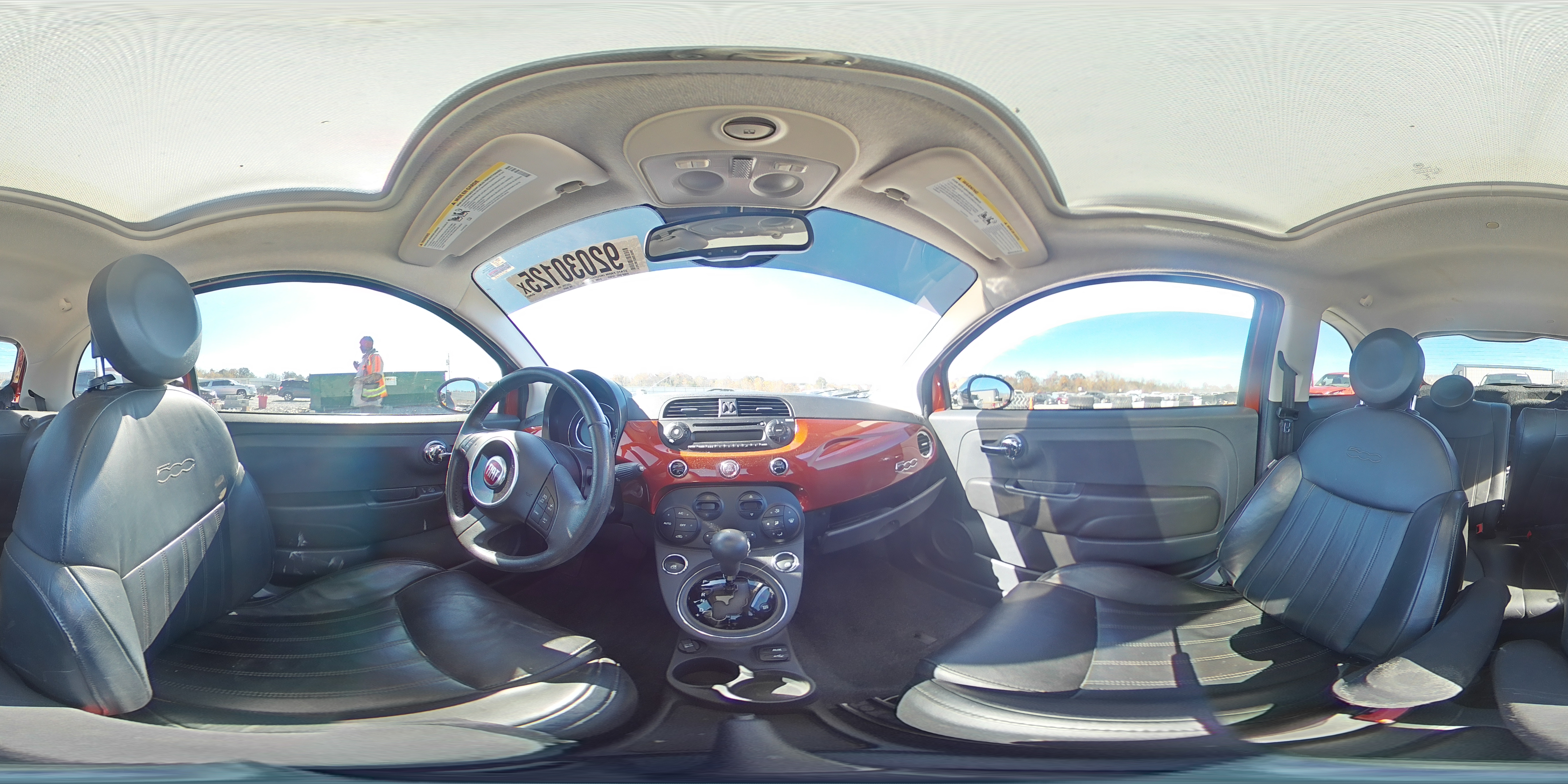 2015 Fiat 500 Lounge VIN: 3C3CFFCR6FT648029 Lot: 92030125