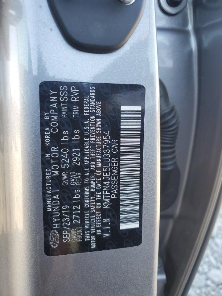 2020 Genesis G80 Base VIN: KMTFN4JE5LU337954 Lot: 92501195