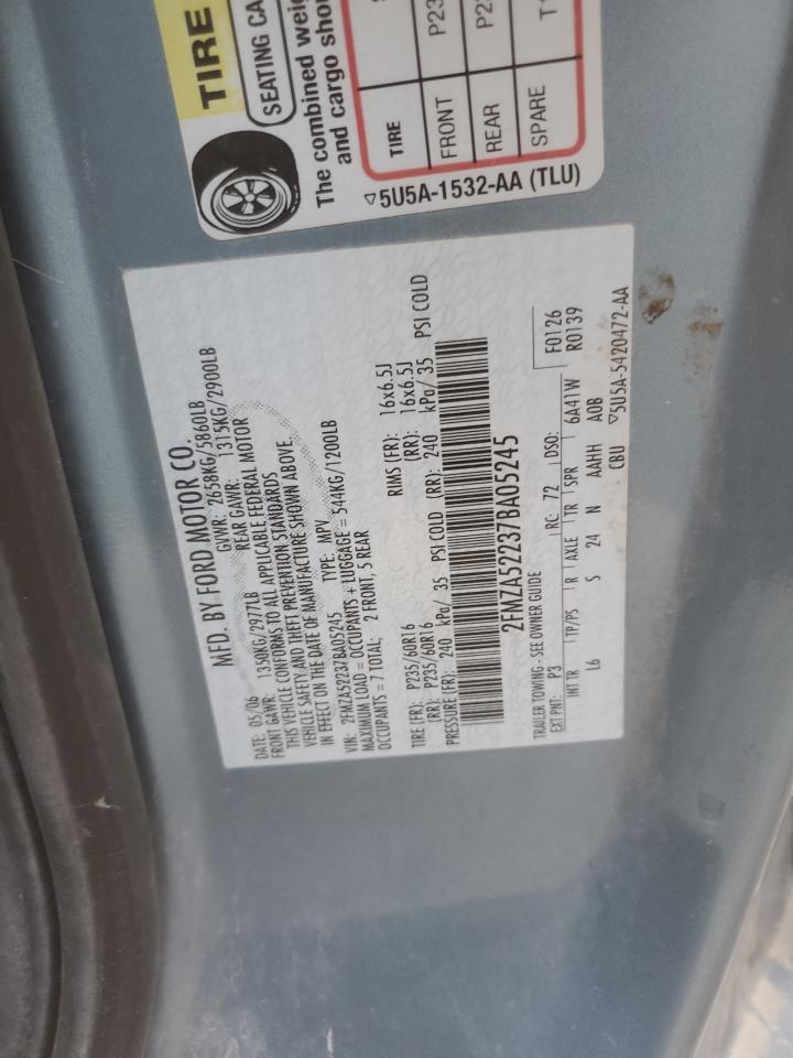 2007 Ford Freestar Sel VIN: 2FMZA52237BA05245 Lot: 93126825