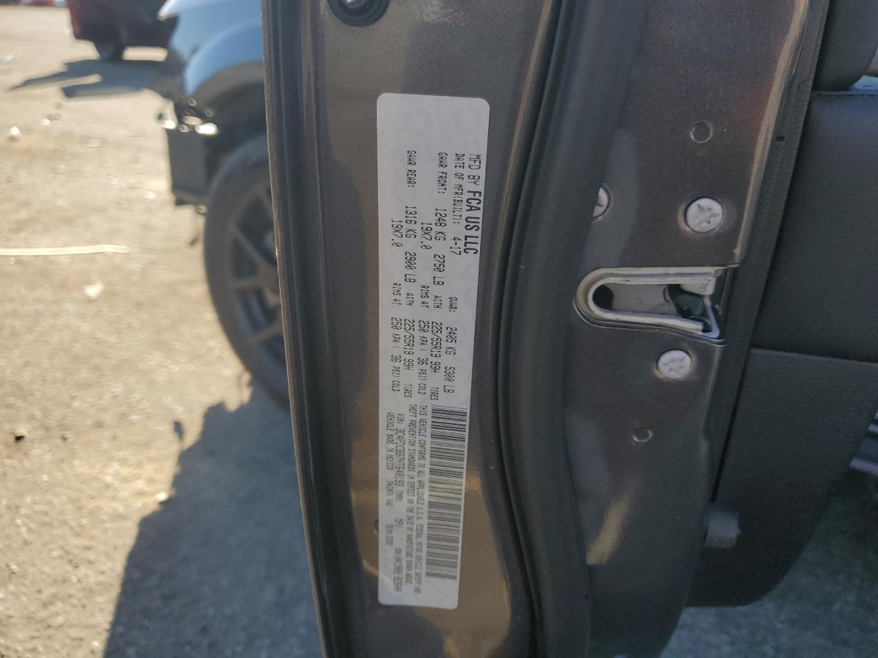 2017 Dodge Journey Sxt VIN: 3C4PDCBB7HT648193 Lot: 92394935