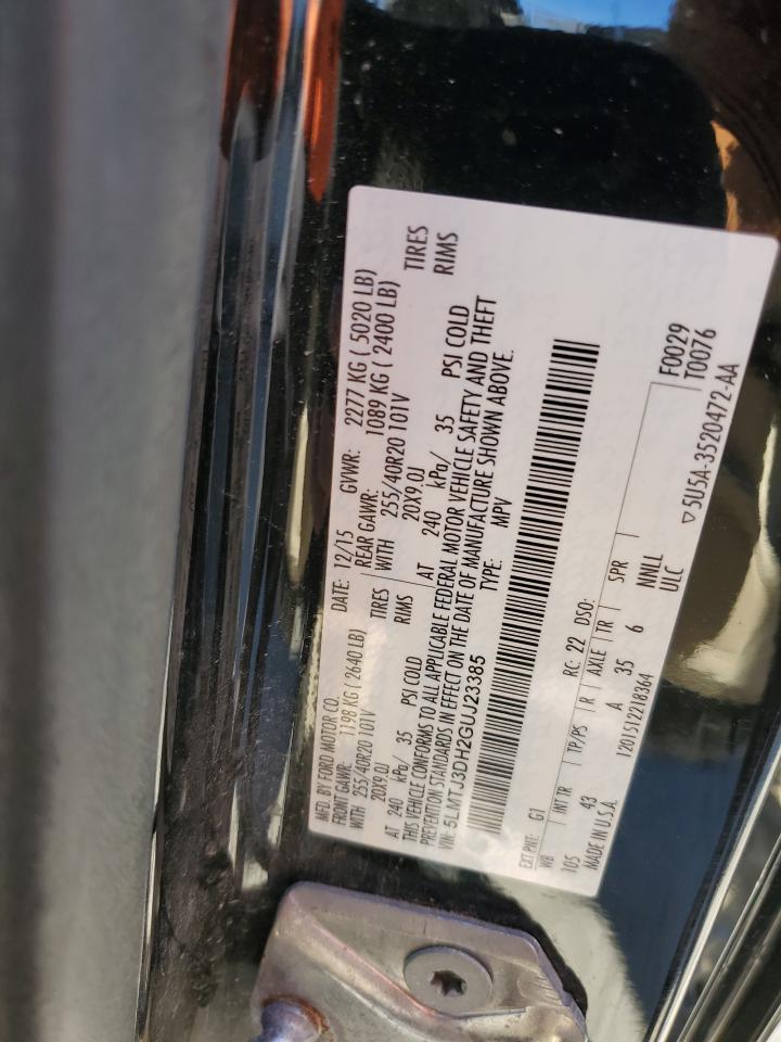 2016 Lincoln Mkc Reserve VIN: 5LMTJ3DH2GUJ23385 Lot: 92206785