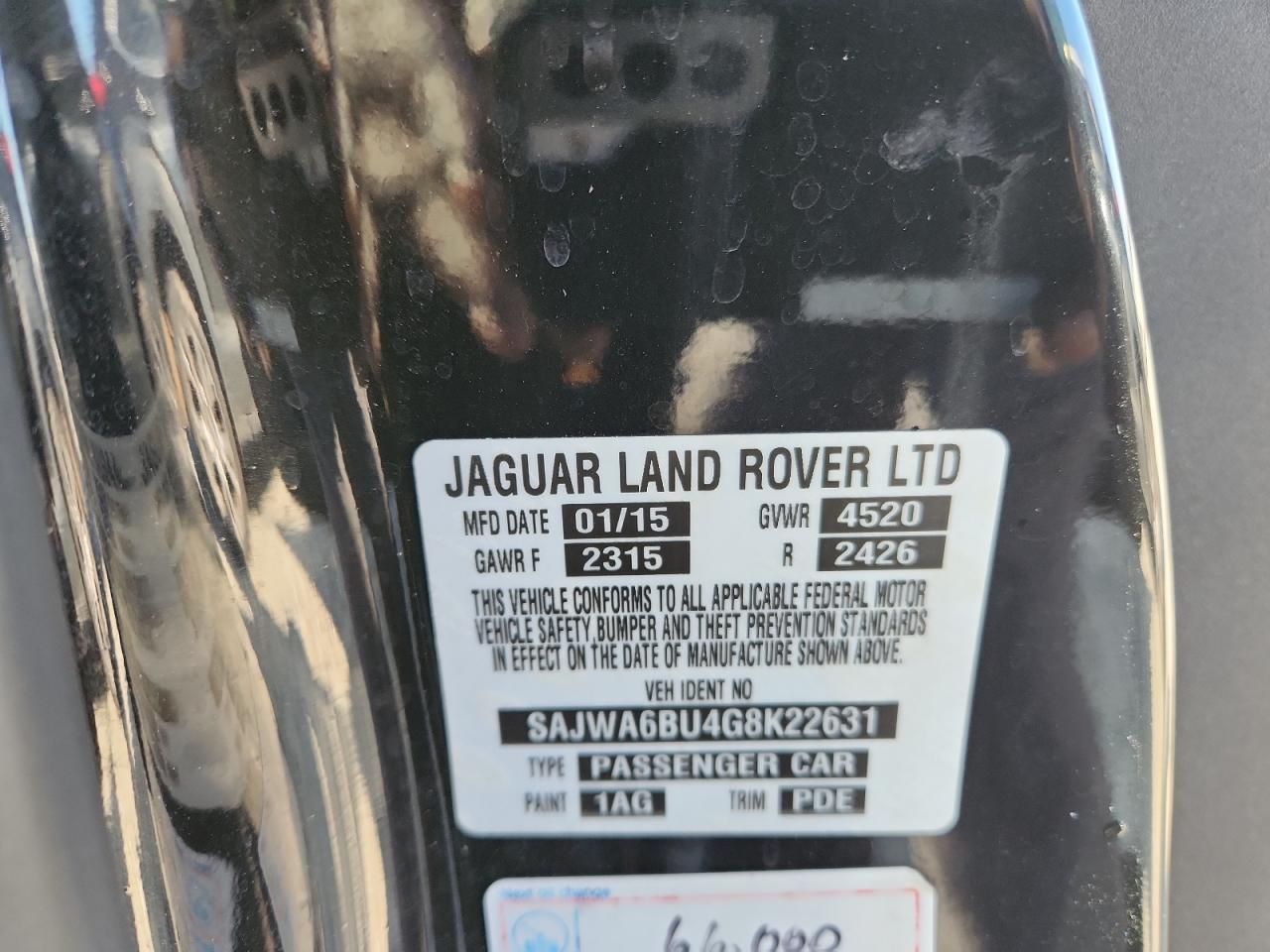 2016 Jaguar F-Type S VIN: SAJWA6BU4G8K22631 Lot: 82587935