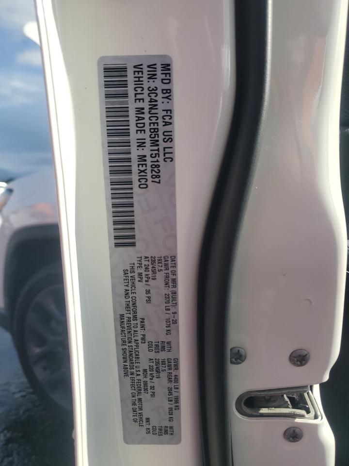 2021 Jeep Compass 80Th Edition VIN: 3C4NJCEB5MT518287 Lot: 93056385