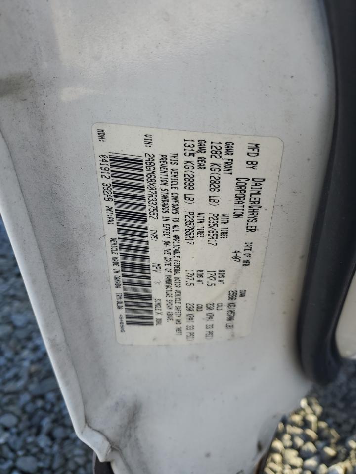 2007 Chrysler Pacifica Touring VIN: 2A8GM68X07R337557 Lot: 91488405