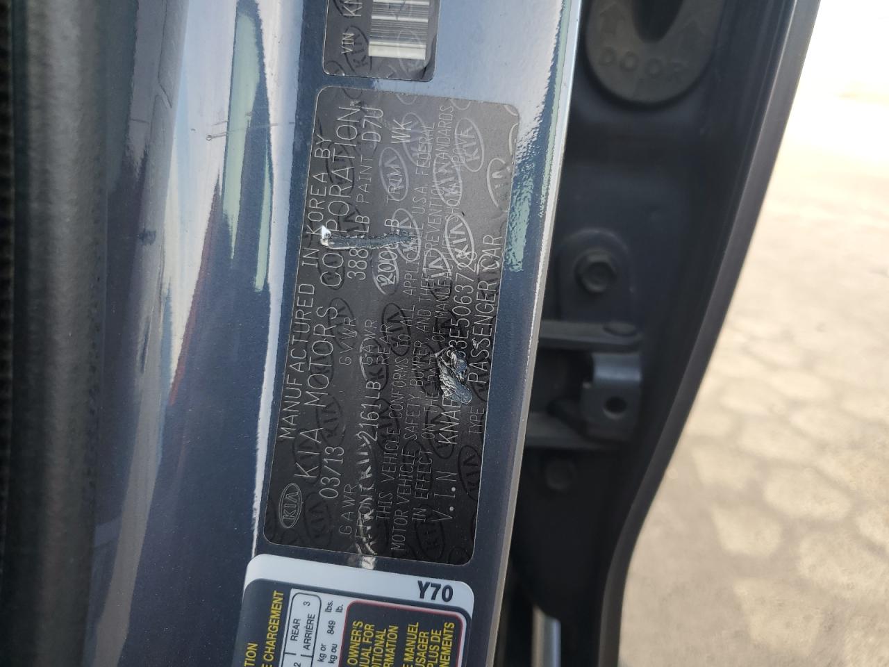 2014 Kia Forte Lx VIN: KNAFK4A63E5063728 Lot: 93507715