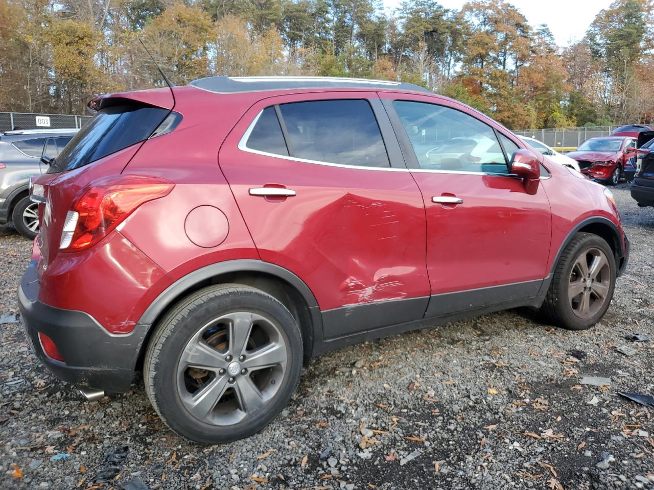 2014 Buick Encore red suv gas KL4CJASB9EB553556 photo #4
