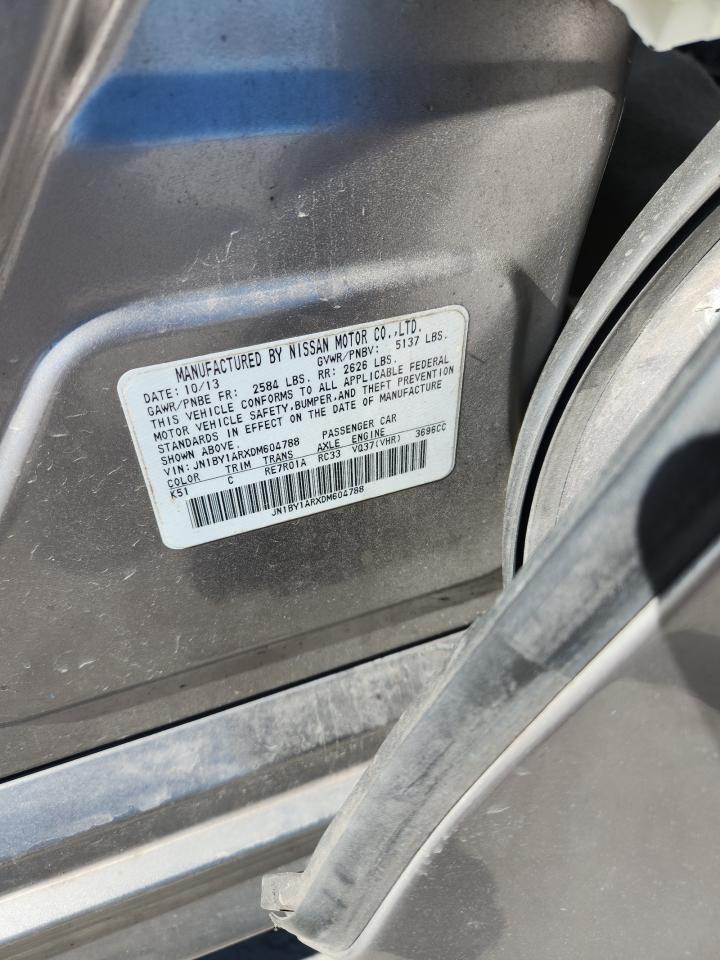 2013 Infiniti M37 X VIN: JN1BY1ARXDM604788 Lot: 90510705