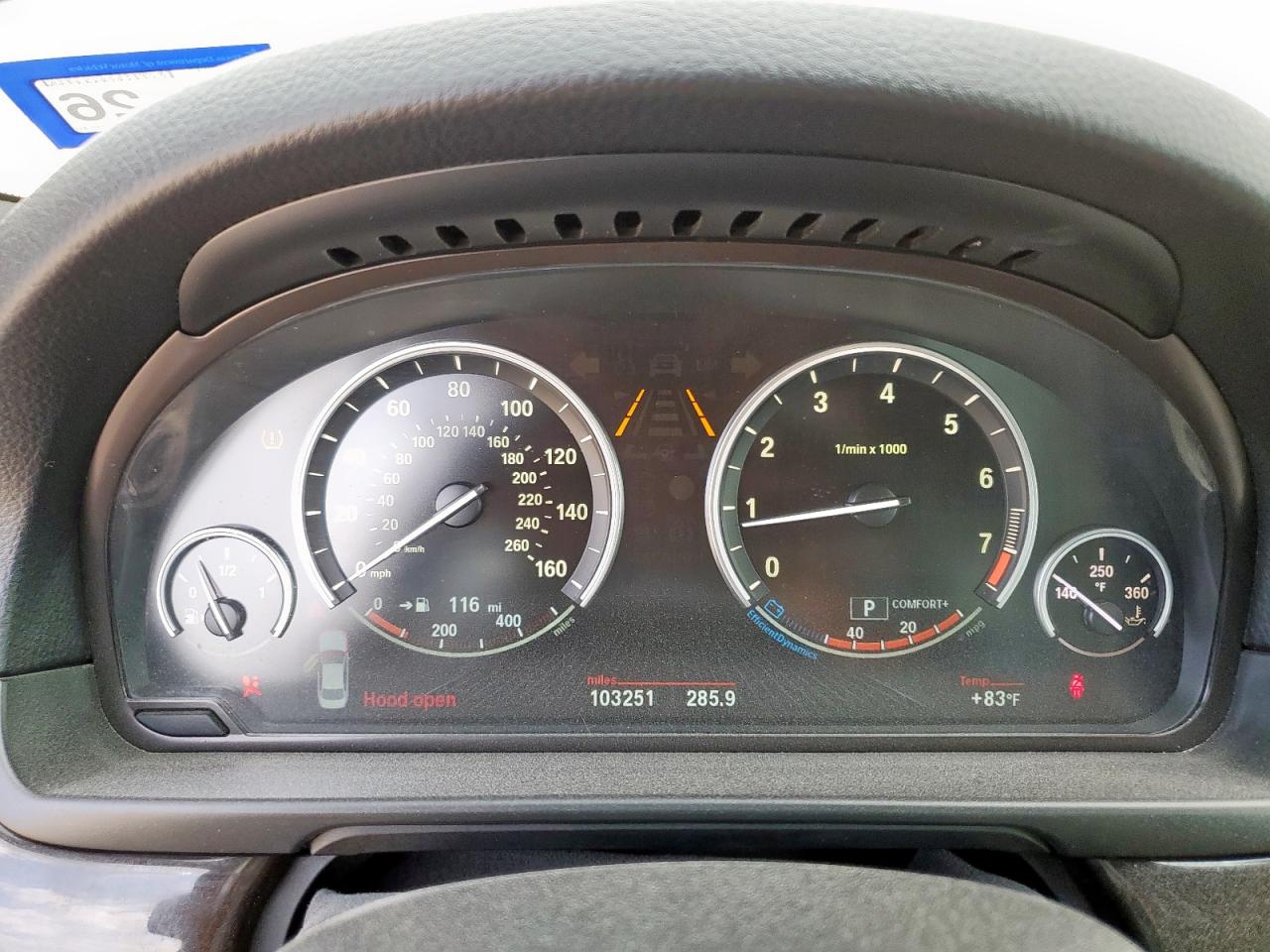 2015 BMW 535 I VIN: WBA5B1C58FD919546 Lot: 93639065