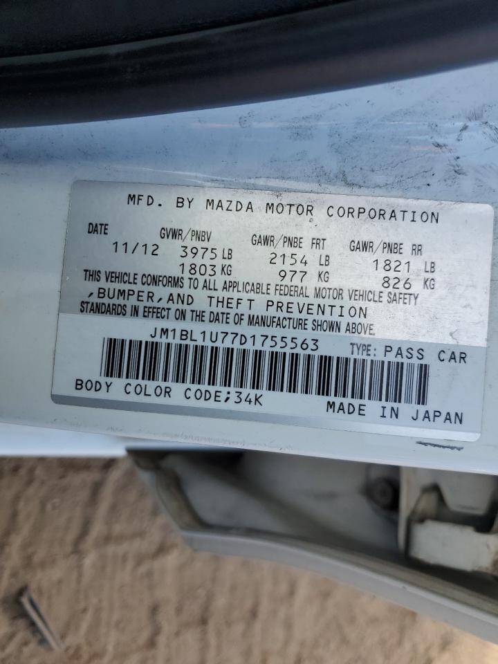 2013 Mazda 3 I VIN: JM1BL1U77D1755563 Lot: 91594775