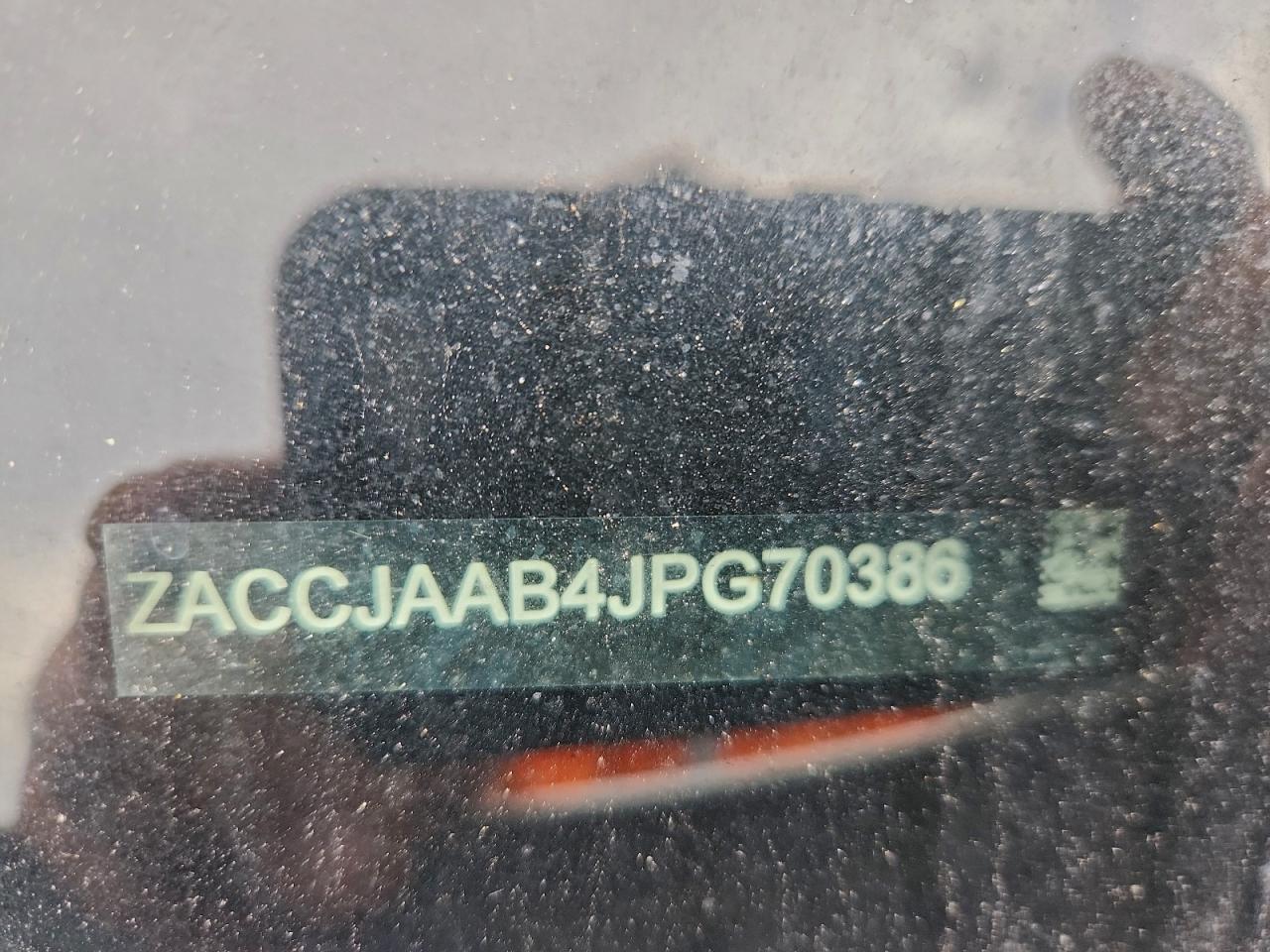 2018 Jeep Renegade Sport VIN: ZACCJAAB4JPG70386 Lot: 93706145