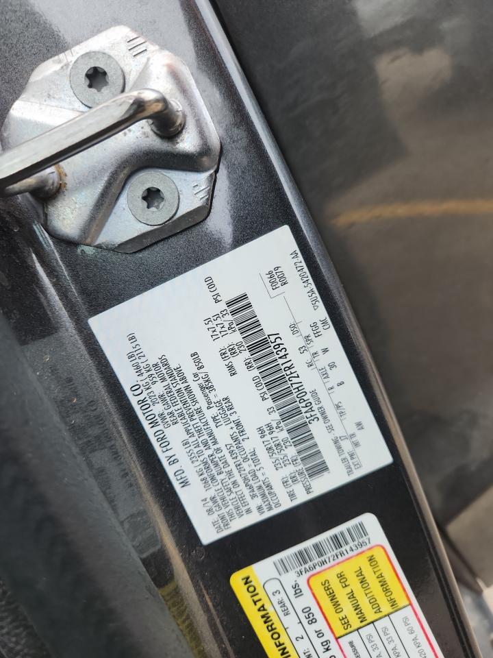 2015 Ford Fusion Se VIN: 3FA6P0H72FR143957 Lot: 92378875